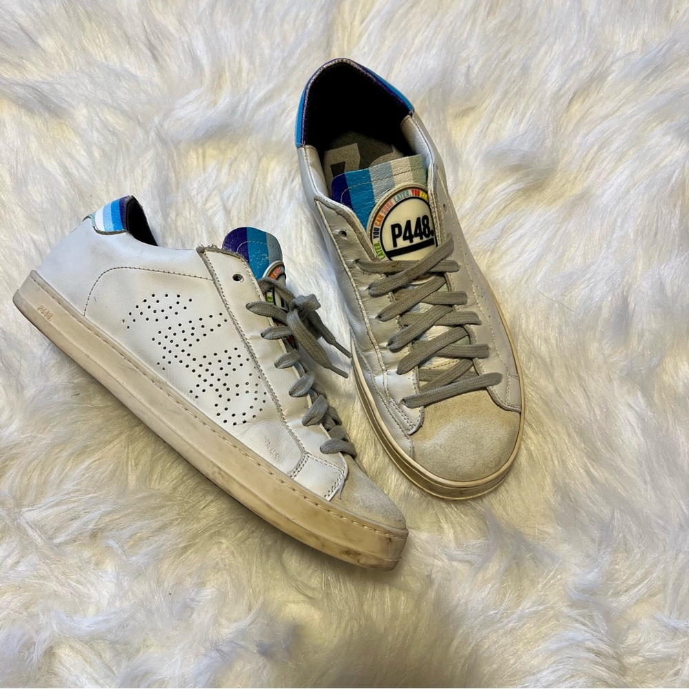 P448 John Flag pride rainbow sneakers 🌈
